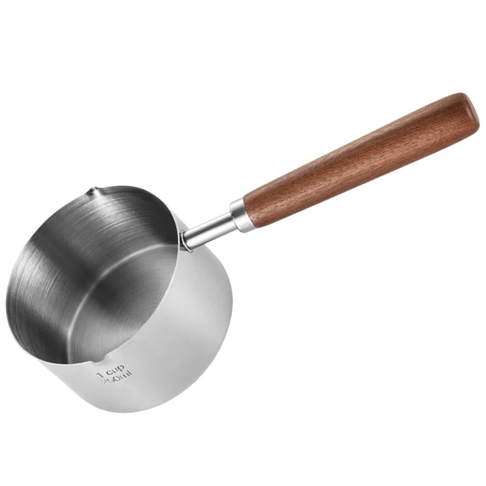 

Food Mini Scoops Small Steamer Pot Steel Pan Milk Boil Wood Stainless Cookware Soup Baby Sauce Pans Stove Top Pots Cooking