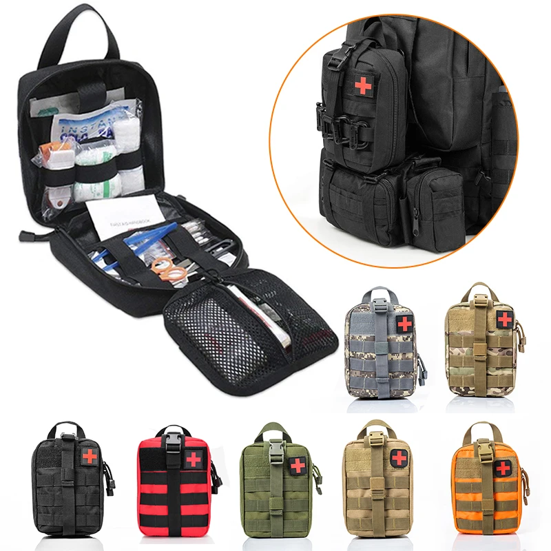 

Набор первой помощи для улицы, тактическая медицинская сумка Molle, военная поясная сумка для повседневного использования, сумка для охоты, ке...