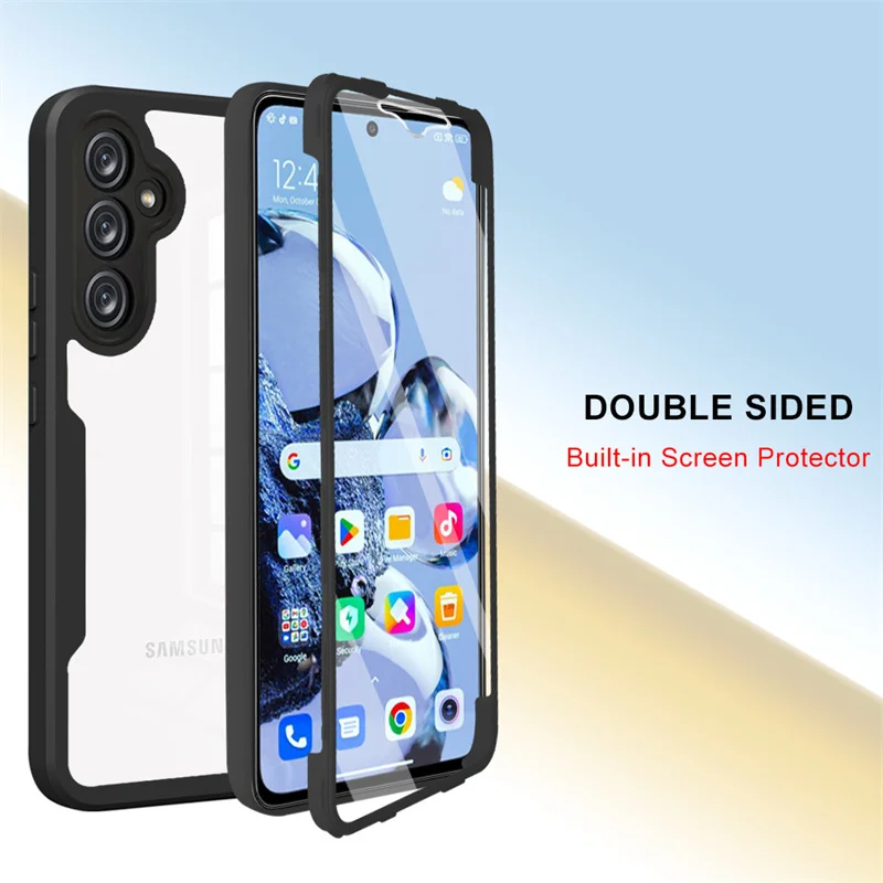 Полная защита чехла для Samsung Galaxy A54 5G 360 полностью защищенный двухсторонний