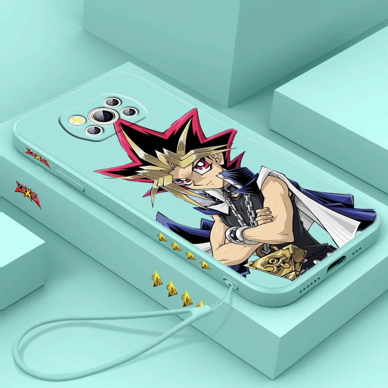 D-uel M-onsters Anime для POCO X6 X5 X4 X3 NFC F6 F5 F4 F3 M6 M5 M4 M3 C65 C40 C55 Pro GT Чехол телефона с жидкой левой