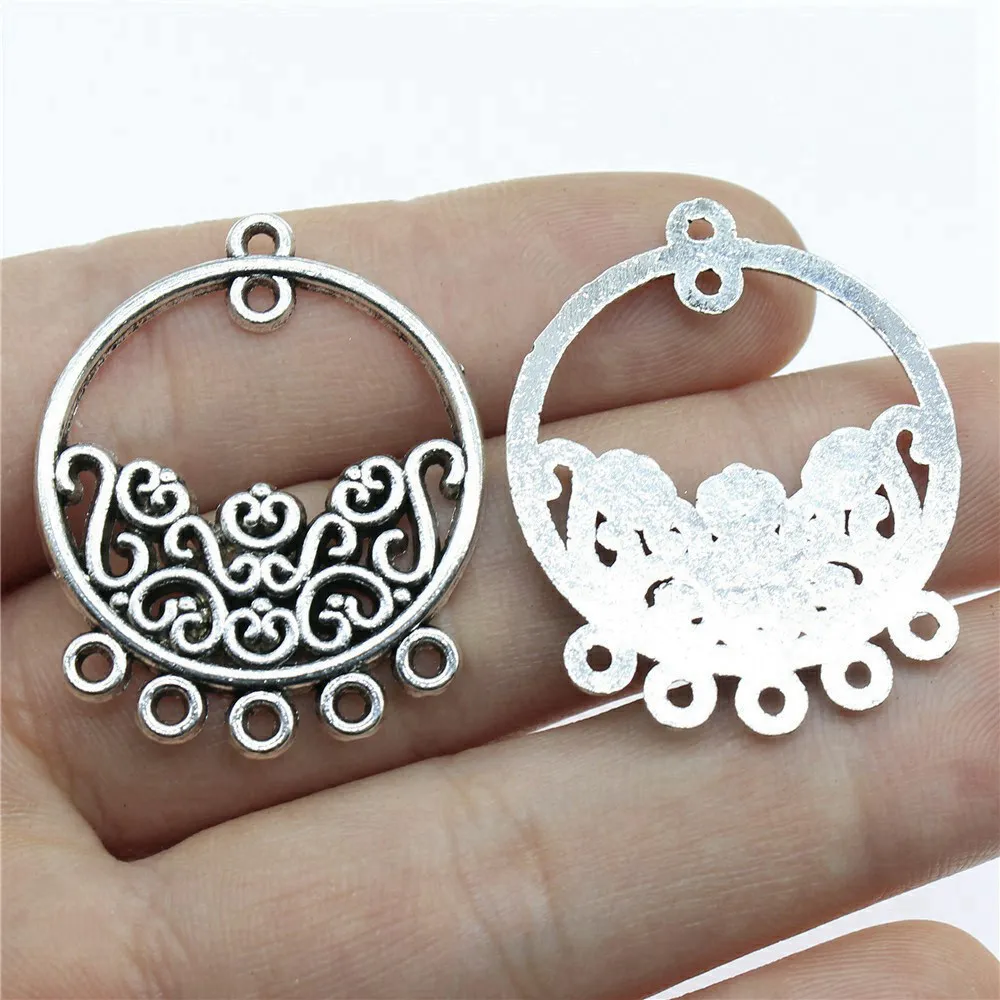 Круглые соединители для сережек размером 35x28 мм 10 шт./партия изготовления