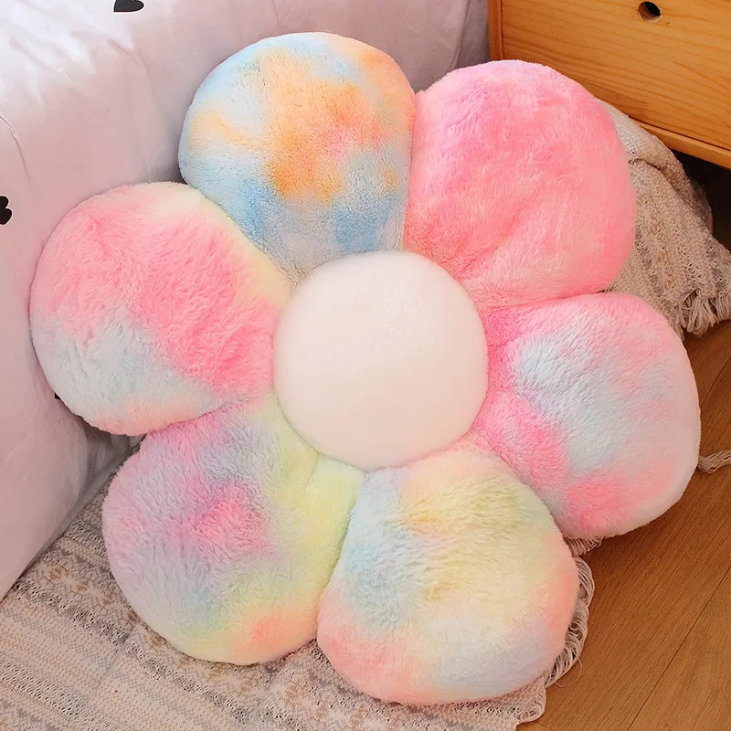

Zqswkl colorful flower cushion plush toy pillow for home office comfortable floating window petal tatami mat pillows for chairs