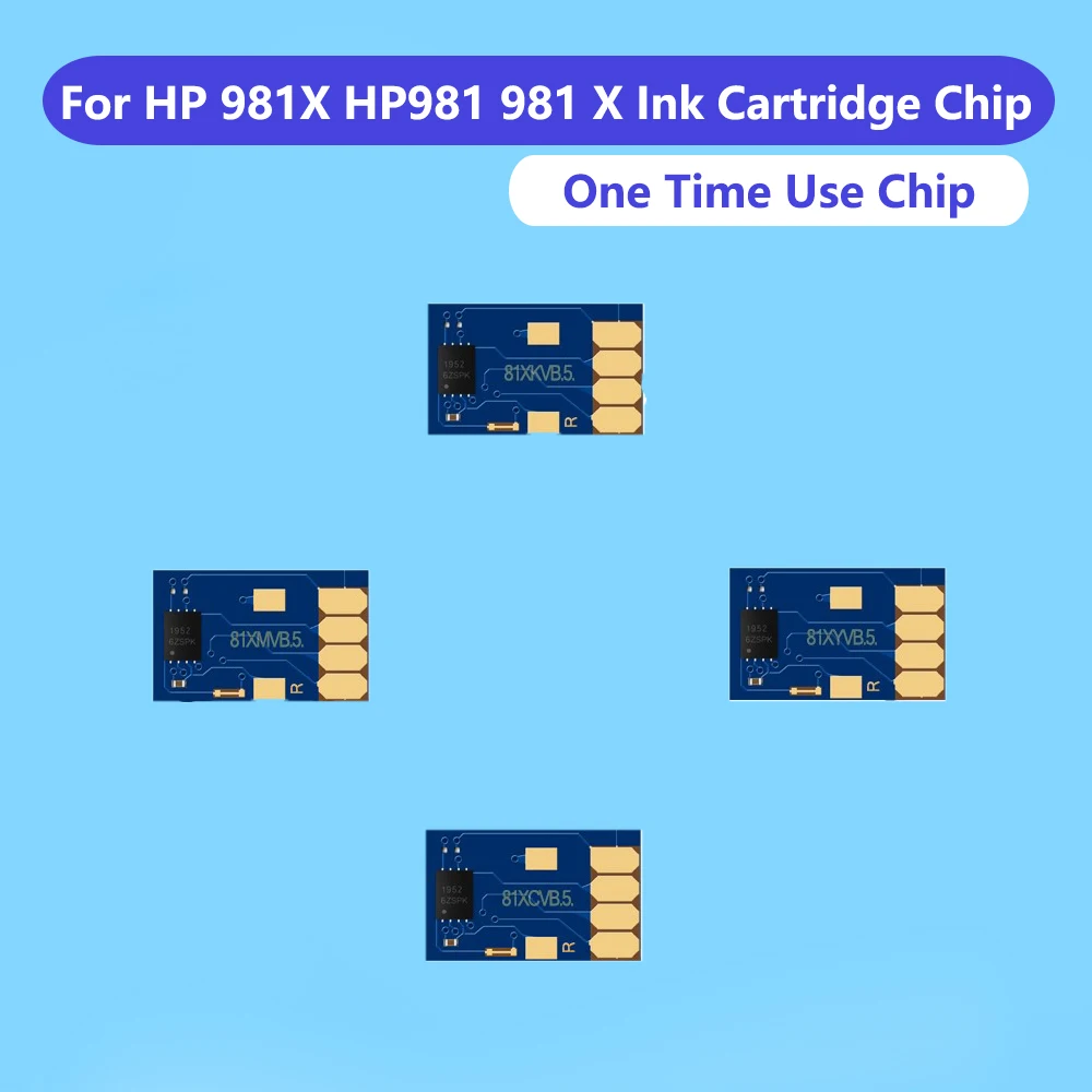 

Newest Chip For HP 981X HP981 981 X Ink Cartridge Chip For HP PageWide Color 586dn 556xh 586z 586f 556 586 E55650 E58650 Printer