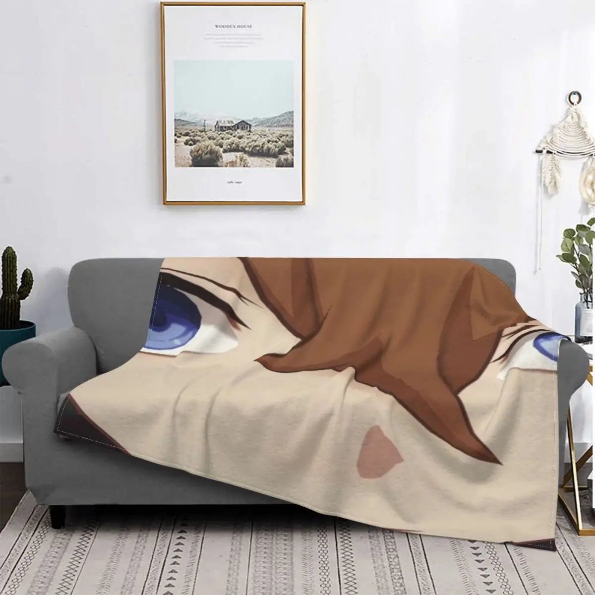 

Manta с эффектом для детей Genshin, colcha de cama a cuadros, manta de пикник, fundas de cama de Winter