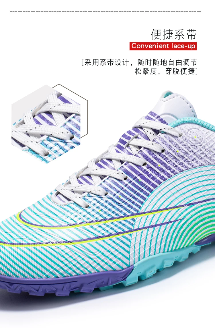 2022 Soccer Shoes For Men Adult Breathable Football Boots Boys Professional Playing Field TF/FG Cleats Kids Trainling Sneakers