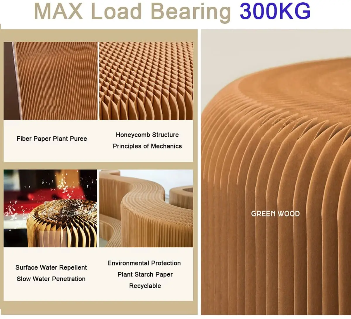 Складная искусственная креативная круглая мебель в скандинавском стиле для