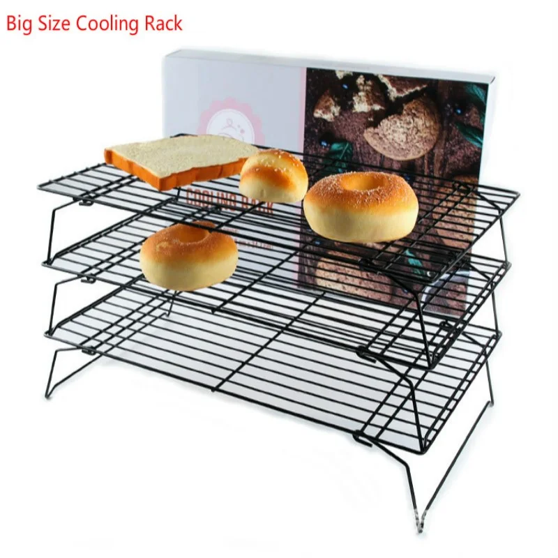 

3 Layers Big Size Stainless Steel Nonstick Bread Cooling Rack for Biscuit/Cookie/Pie/Bread/Cake Baking Accessories and Tools