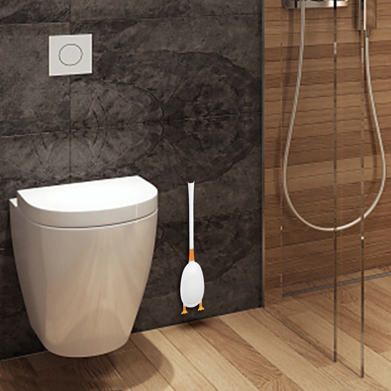 Настенная щетка для унитаза гибкая с держателем чистящая ванной комнаты удобный