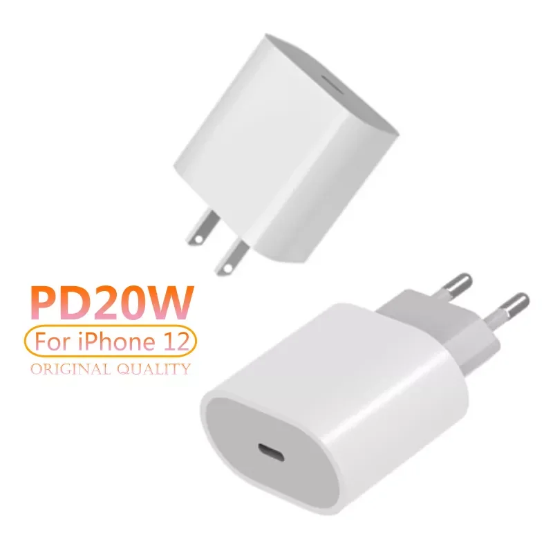 

PD 20W Fast Charging USB C Charger For iPhone 12 Mini Pro Max 11 Pro Max Xs Xr X 6 7 8 Plus PD Charger For iPad air 4 2020 iPad