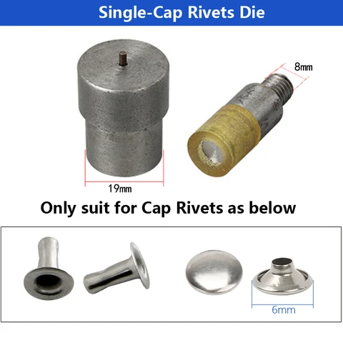 Metal Rivet Single Double Cap Rivets Install Mold For Hand Punch Press Machine Dies For Clothes Leathercraft Sewing Accessorie