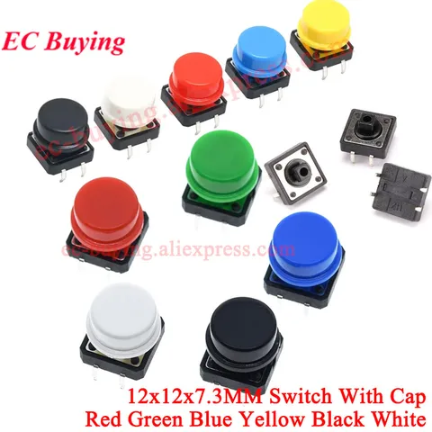 10 шт. Тактильный кнопочный переключатель EC Buying  Tactile Push Button Switch