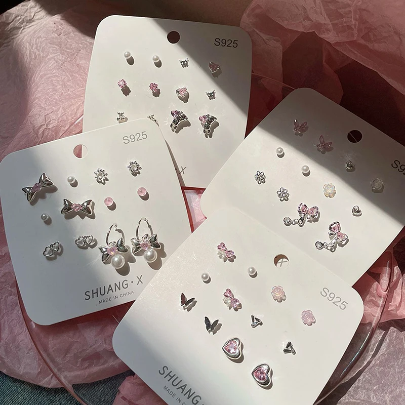 Серьги-гвоздики в минималистическом стиле женские комплект из 1 предмета изящные