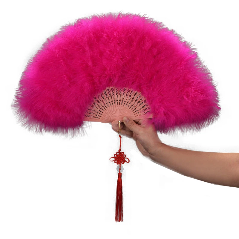 

Super Thick Turkey Feather Hand Fans Manmade Decorations Feathers Fan Dance Carnival Party Wedding Performance Show Props Plumes