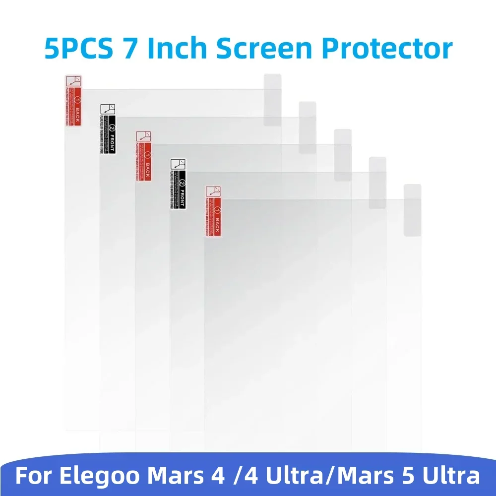 Фото 5 шт. Защитная пленка от царапин для ELEGOO Mars 4/4 Ultra/Mars 5 Ultra - Аксессуары для LCD 3D принтеров смолы №1
