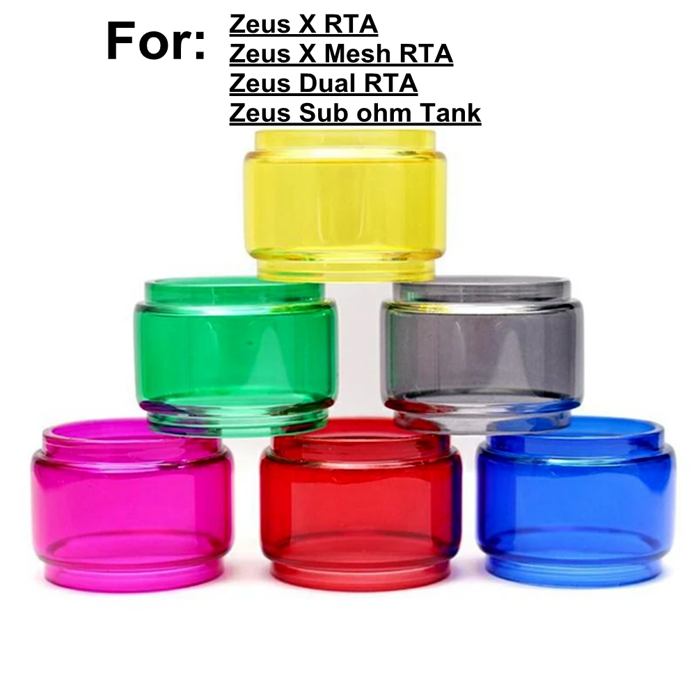 

Zeus X RTA Mesh Dual Sub Ohm 4.5ml Bubble Glass Tube Protector Ni80 Zeus X Mesh Coil 3.0 Thread Organic Cotton