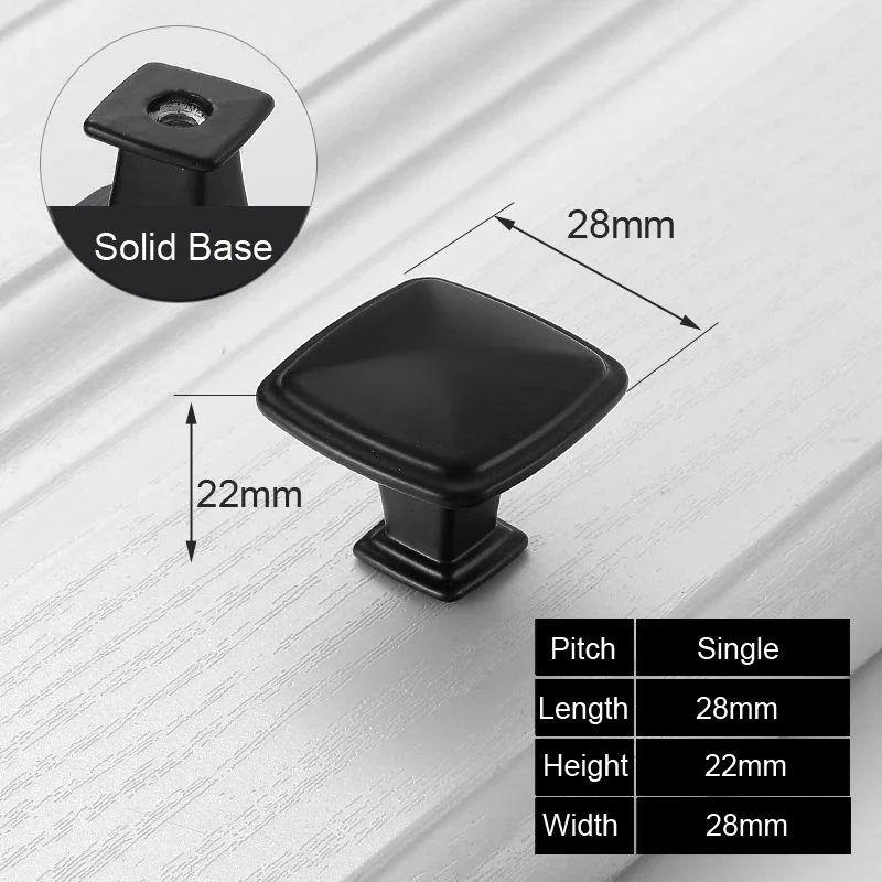 

Ручки для шкафов Odavis, алюминиевые, черные