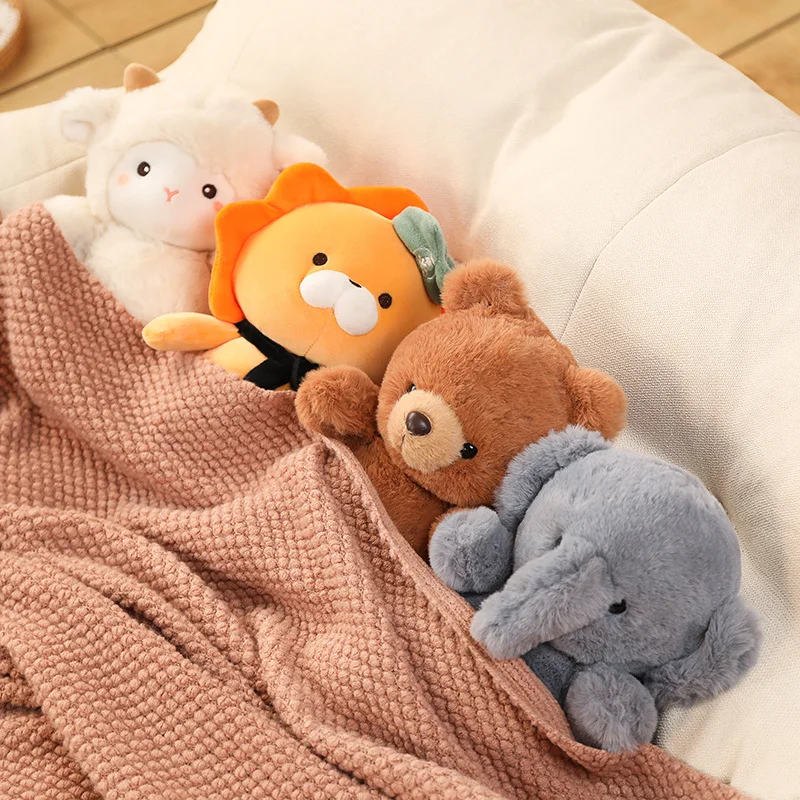 

Cartoon Sheep Plush Toys Lion Pillow Cushion Stuffed Appease Doll Soft Sofa Room Decoration Baby Birthday Gift