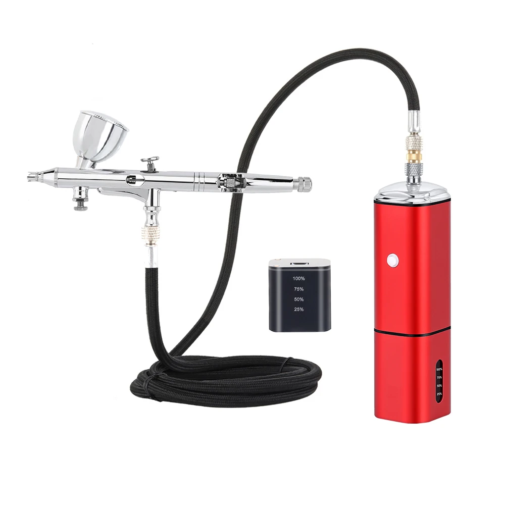 

Портативный мини-Аэрограф с компрессором, мощный бесшумный пневматический инструмент с разъемом USB Type-C