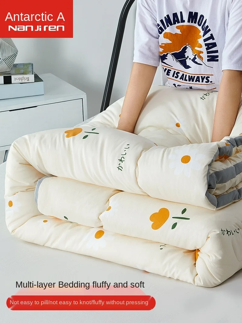 

Новое поступление 2022, хлопковое стеганое одеяло, зимнее утолщенное теплое зимнее хлопковое постельное белье, воздушное, студенческое покры...