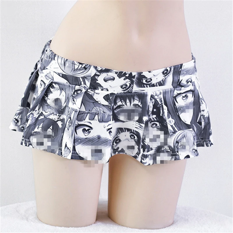 Anime Ahegao Hentai Cosplay Stockings Tshirt Panties Costumes Cartoons Printing Skirt Woman Costume |