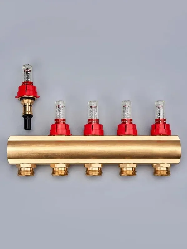 Латунный профиль разделитель воды для подогрева пола видимый Поплавковый