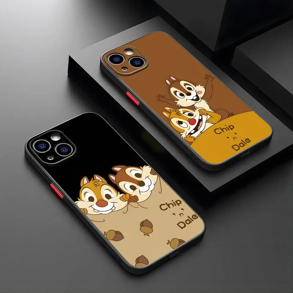 Чехол для телефона Chip 'n' Dale IPhone 15 Pro Max 14 Plus 13 16 11 12 Mini Xs X Xr Se 2020 матовый чехол