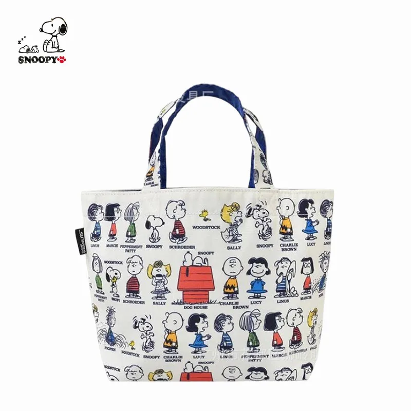 

Симпатичная Холщовая Сумка-тоут со снупом, мультяшная милая сумка-тоут, простая вместительная сумка для покупок, Подарочные игрушки для дев...