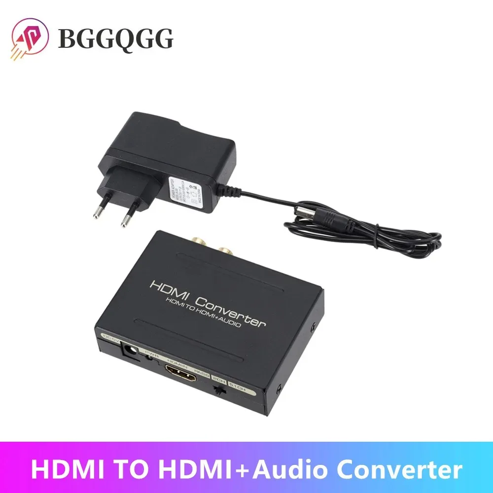 Оптический аудиопреобразователь HDMI 5.1CH SPDIF RCA L/R сплиттер в аудио 1080P стерео
