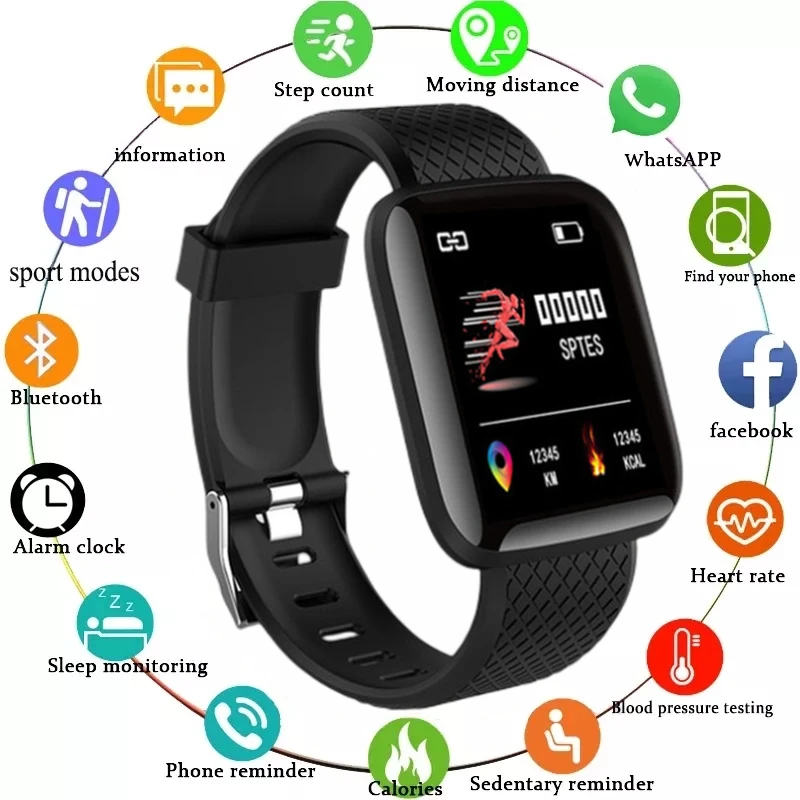 

Смарт-часы с фитнес-трекером, пульсометром и тонометром