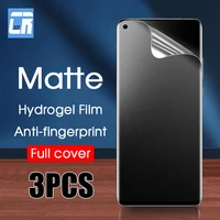 1 3pcs frosted hydrogel film for realme gt neo 2t gt2 9 8i 8s 8 q3t q3s pro c25y c21y c25s v11s c11 matte screen protector
