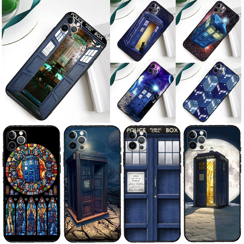 Защитный чехол Tardis для iPhone 11 12 13 Pro Max Mini X XS XR 7 8 Plus SE2 |