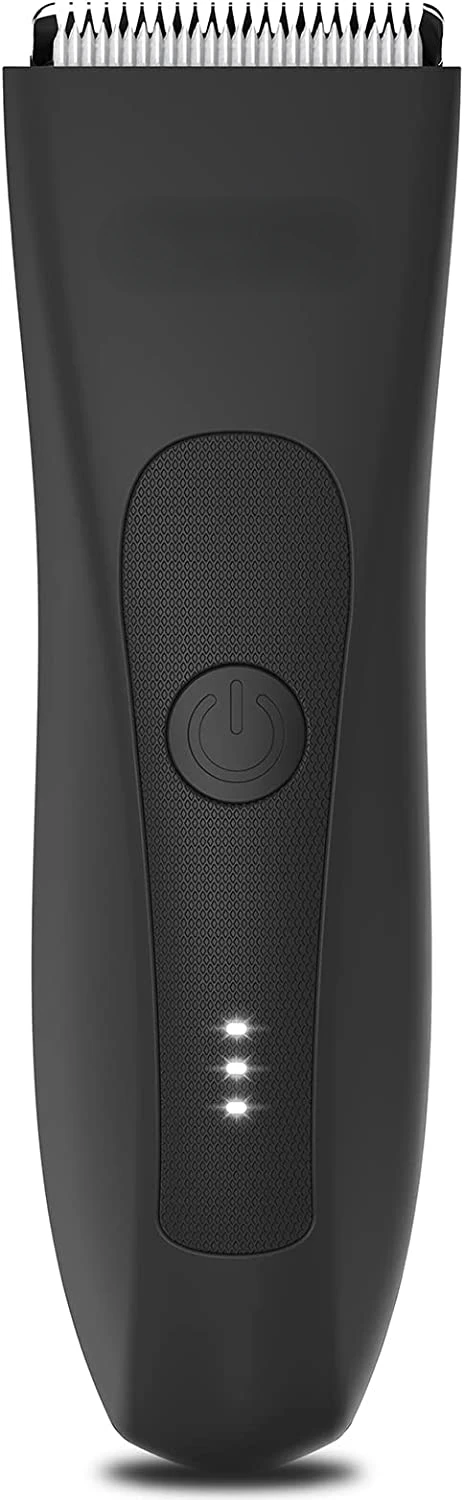 

Groin Hair Trimmer,Electric Ball Trimmer/Shaver,Replaceable Ceramic Blade Heads, Waterproof Wet/Dry Groin & Body Shaver Groomer
