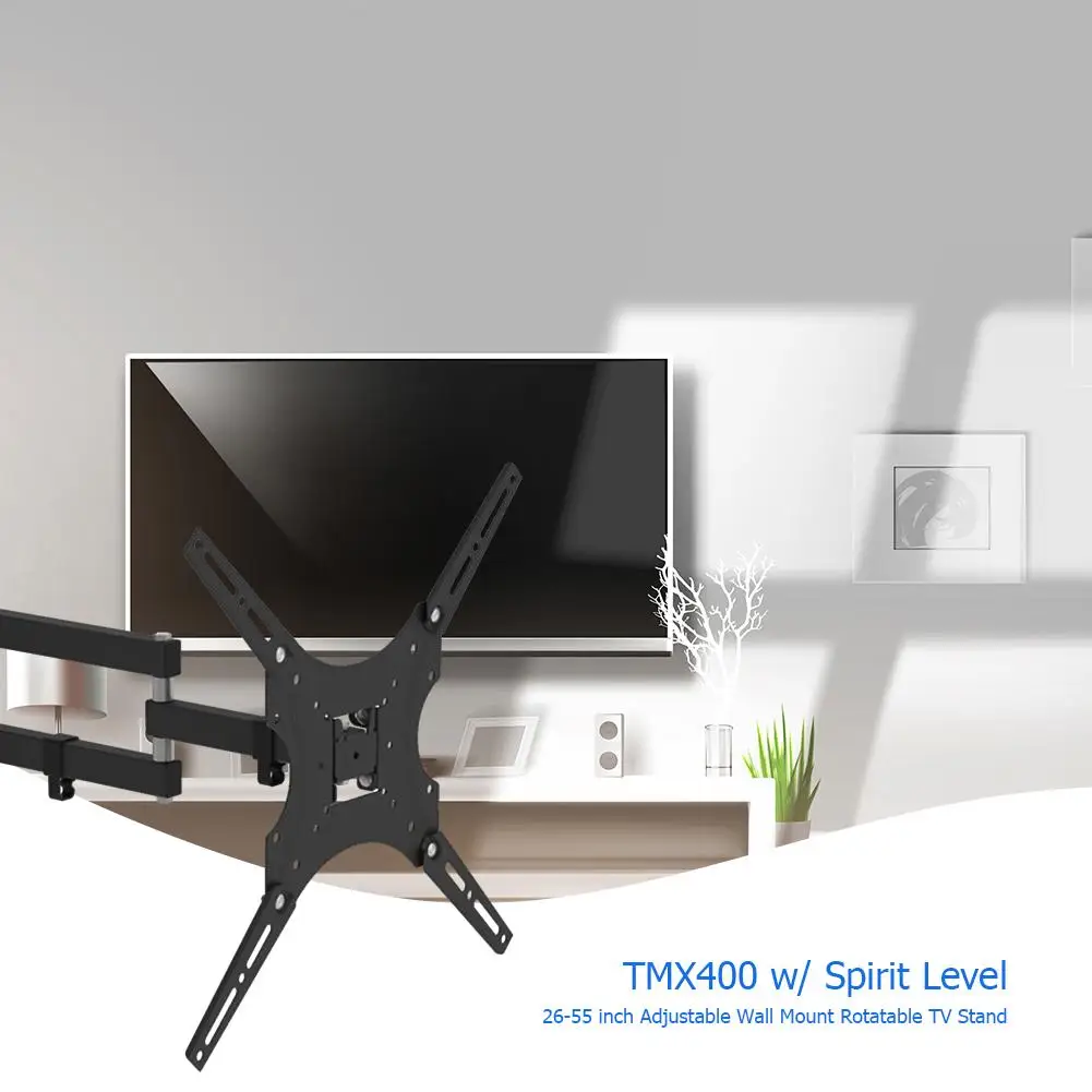 

26-55 inch Adjustable Wall Mount Bracket Rotatable TV Stand Spirit Level