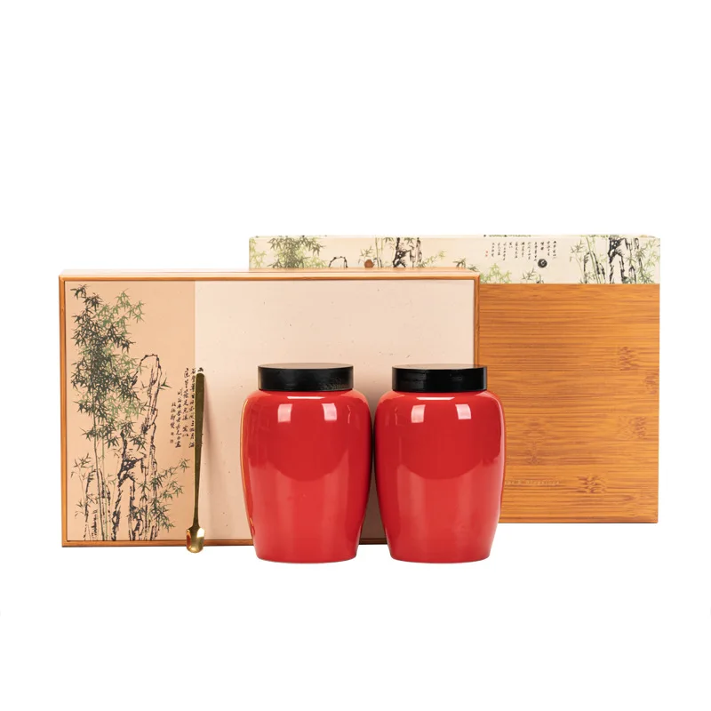 

Tea Jars Storage Jar Tea Bag Organizer Decorate Coffee Container Gift Chinese Style Ceramics Sugar Bowl Kitchen Containers Box