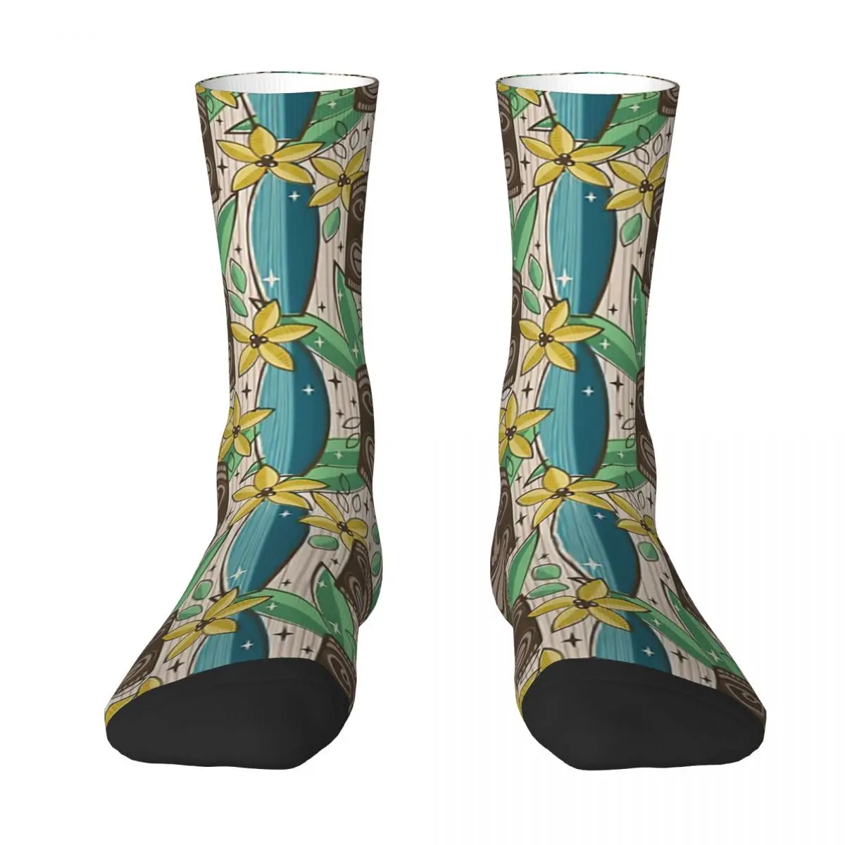 Tiki Garden Adult Socks,Unisex socks,men Socks women Socks