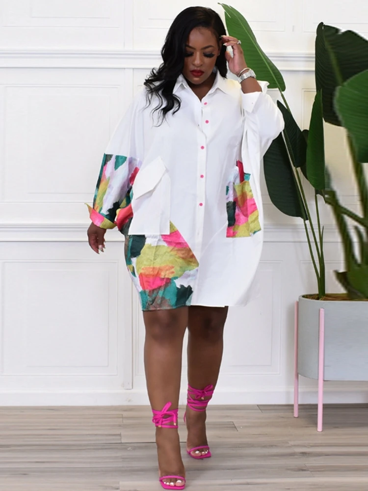 

African Dresses For Women Dashiki Shirt Blouse Africa Clothing Robe Africaine Femme Slim Evening Dress Clothes Vetement Femme