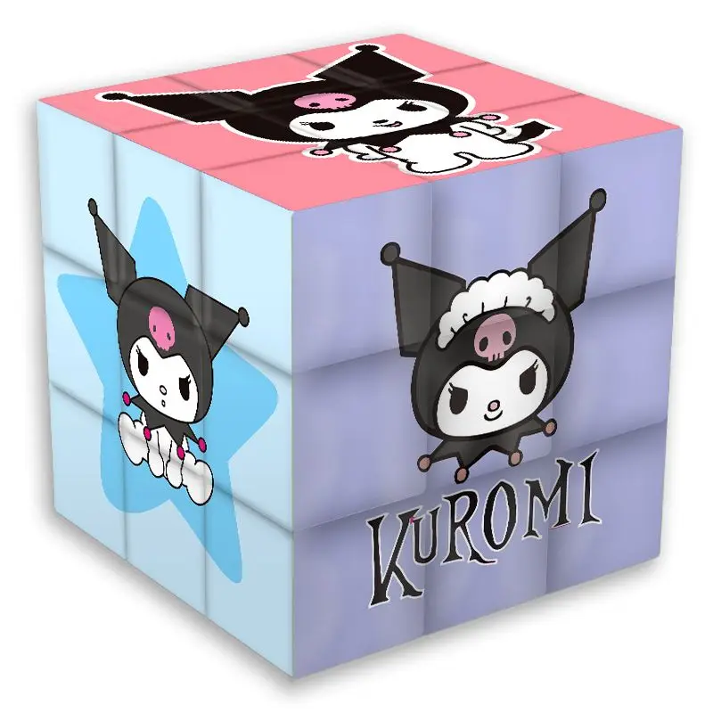 

Kawaii Sanrios Series Anime Kuromi Pachacco Cartoon Cute Rubik's Cube Child Taste Intelligence Toy Develop Intelligence Artifact