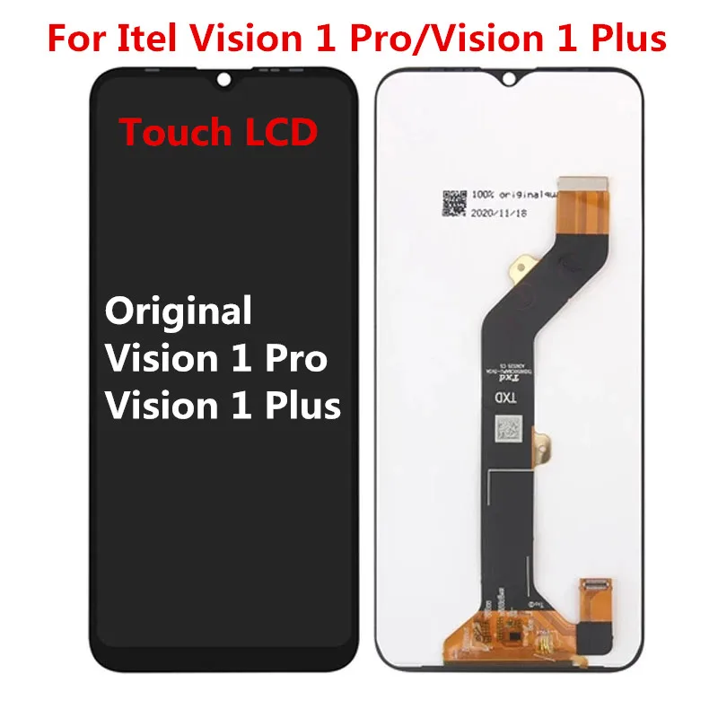 

For Itel Vision 1 pro L6502 / Vision 1 Plus LCD Display + Touch Screen Digitizer Assembly Replacement 6.5"