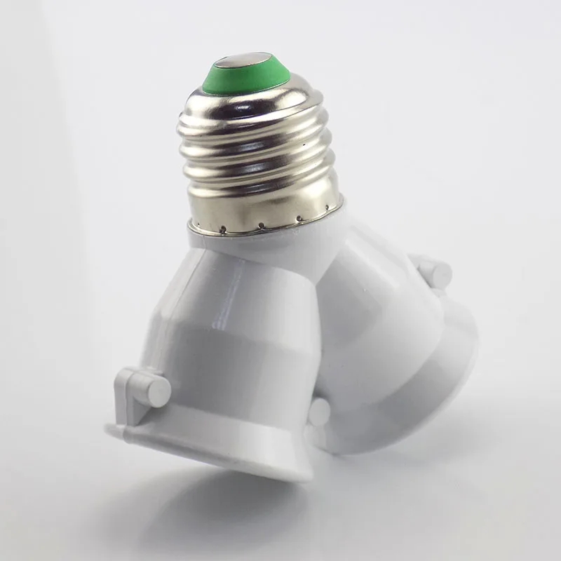 Y-образный цоколь лампы E27 на 2 двойной удлинительный адаптер разветвитель