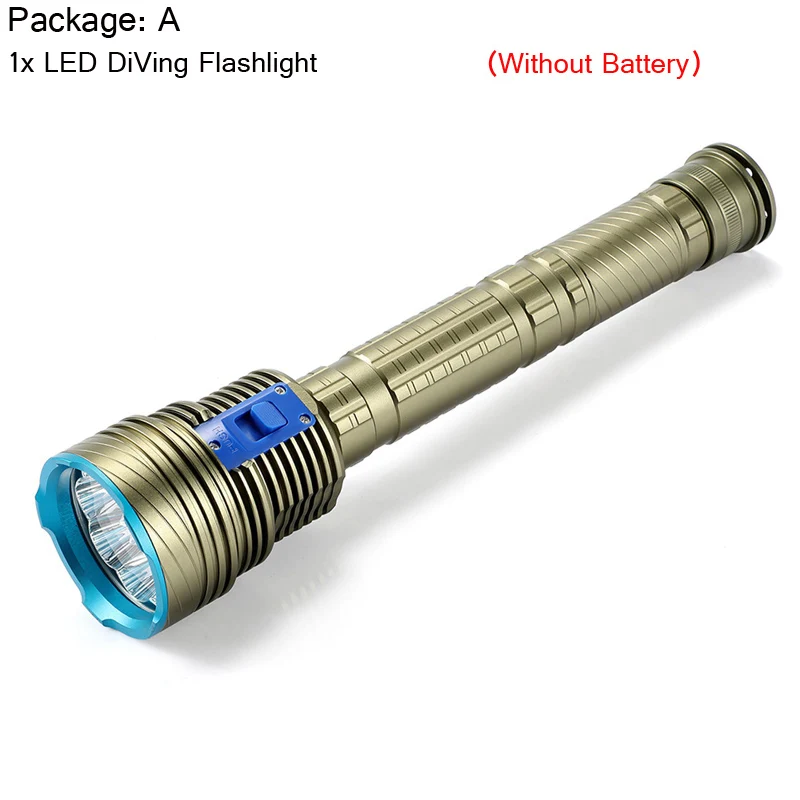 

Ekaiou 9 LED Diving Flashlight 150M Белый/Желтый
