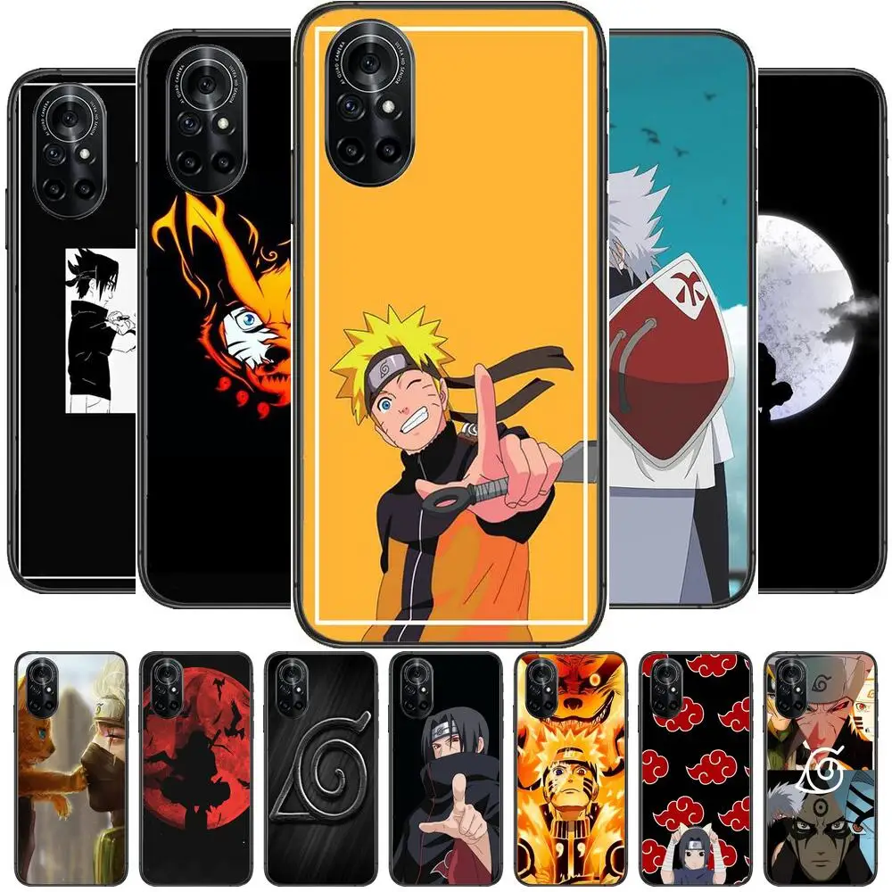 

Japanese anime Naruto Clear Phone Case For Huawei Honor 20 10 9 8A 7 5T X Pro Lite 5G Black Etui Coque Hoesjes Comic Fash desi