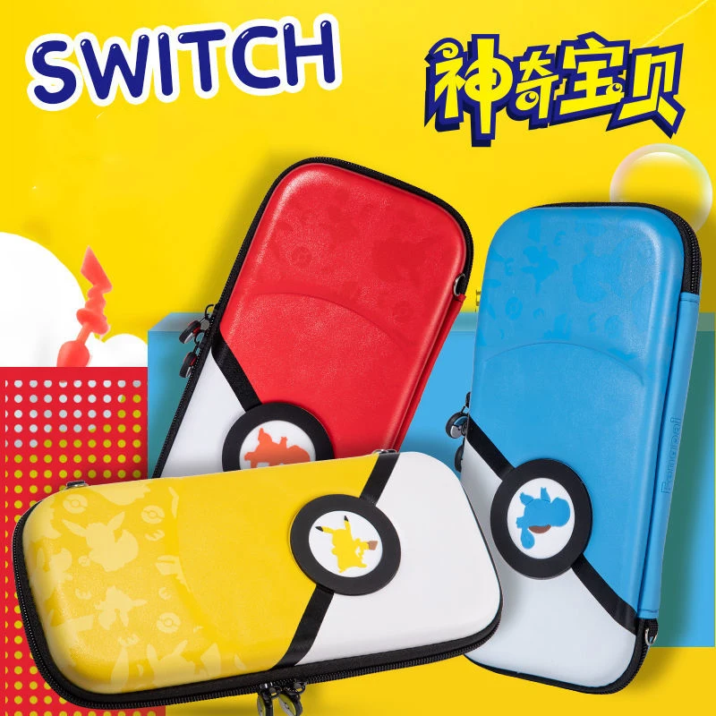 

Pokemon Ball Pikachu Nintendo Switch Storage Bag Portable Waterproof Eva Case for Switch Ns Oled Console Joycon Game Accessories