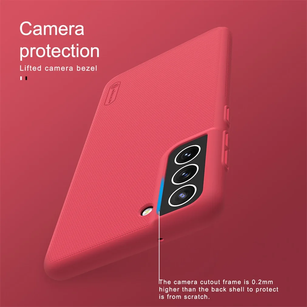 Для Samsung Galaxy S21 FE 5G чехол Nillkin суперматовый Чехол Жесткий PC Защитная задняя крышка