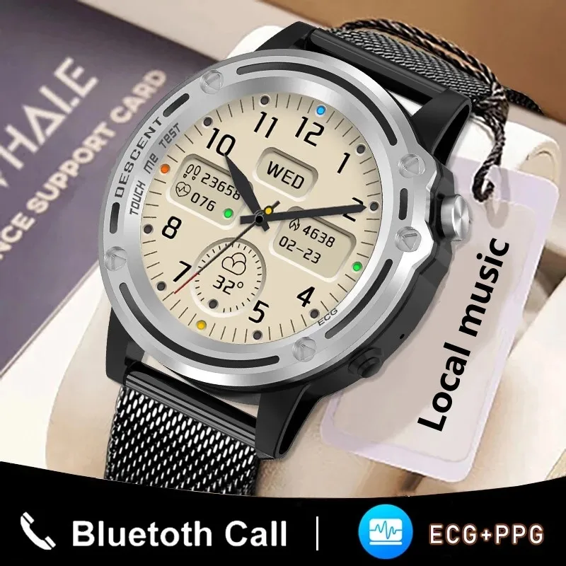 

2022New Smart Watch Men Bluetooth Call ECG+PPG Heart Rate Fitness Sport Watch IP67 Waterproof Smartwatch Local Music Watch Women