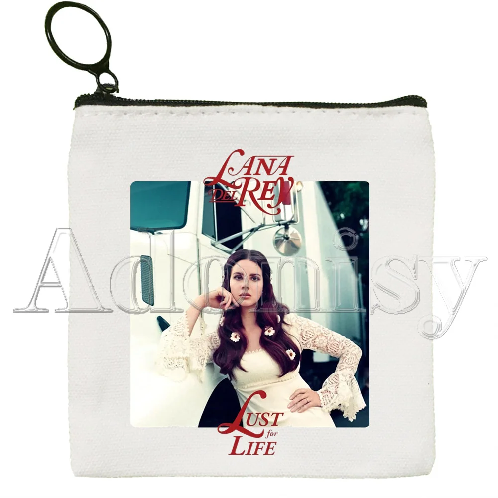 Lana Del Rey New Women's Bag Pure White Bag Handmade Cloth Bag Coin Purse Whiteboard  Bag Handbag