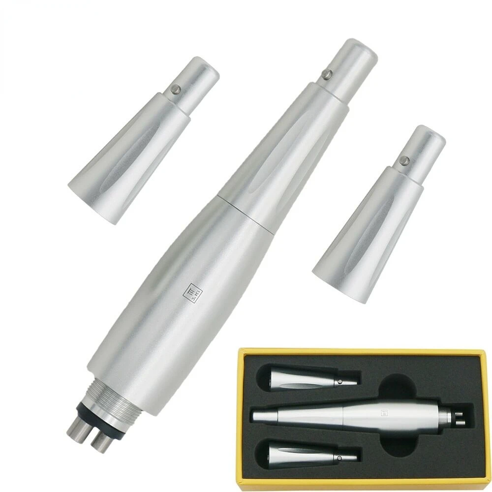 

Dental Hygiene Prophy Handpiece Air Motor 4 Holes 3 Nose Cones 360° Swivel