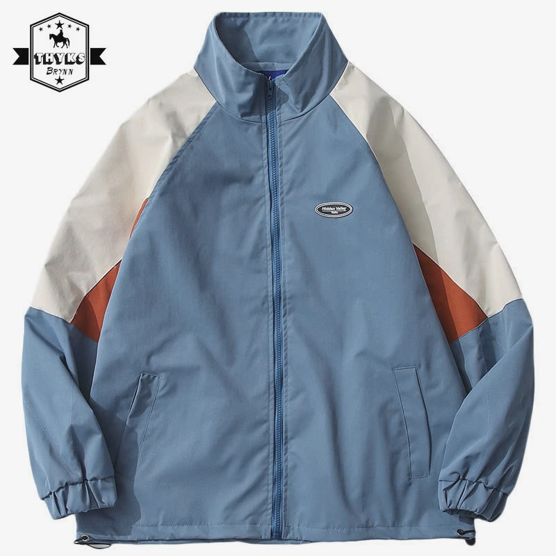 

Новая тактическая куртка, рабочая одежда с цветными блоками для мужчин и женщин, уличная Женская Повседневная простая эстетичная бейсбольная университетская куртка