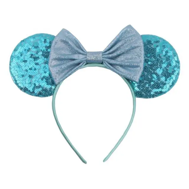 Disney 1 шт. головной убор для девочек Минни Микки уши блестящая повязка на голову