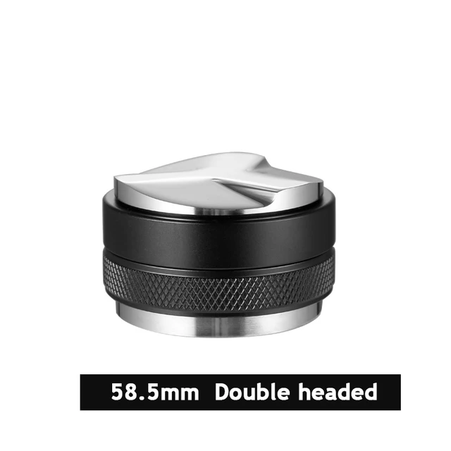 

Распределитель кофе с двойной головкой 51/53/58 мм, регулируемый дистрибьютор эспрессо, дистрибьютор эспрессо, выравниватель, выпуклое основание из нержавеющей стали 304