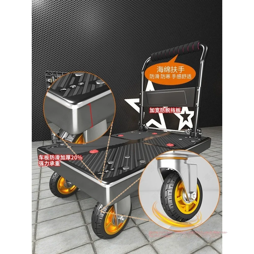 Маленькие тележки Грузовые прицепы складные и легкие ручная работа с тележками